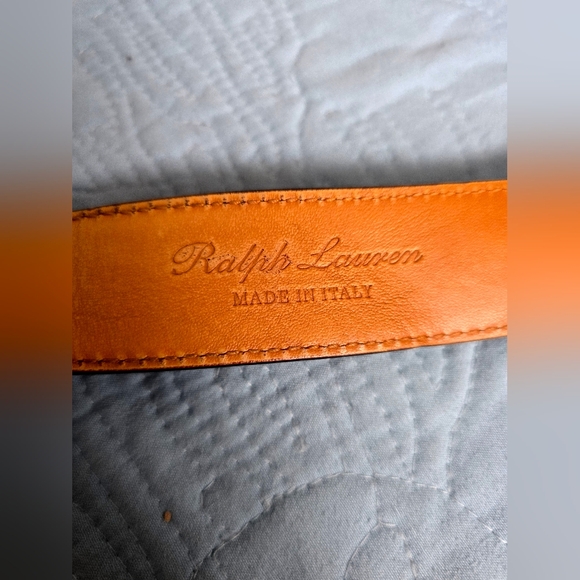 Ralph Lauren Purple Label Men's Brown Suede Belt - Picture 5 of 5